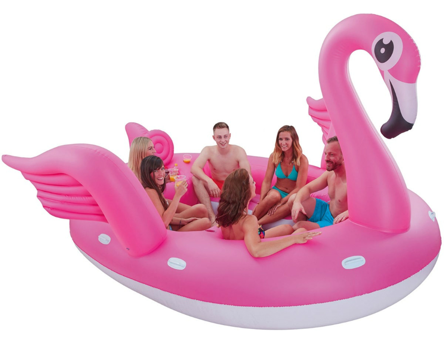 Uppblåsbar Flamingo, Happy People