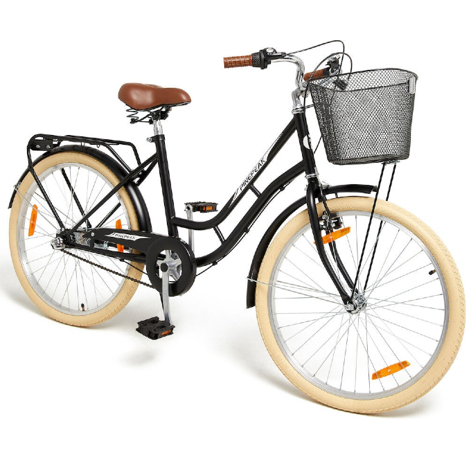Barncykel Pinepeak Grandma 24 tum, Svart
