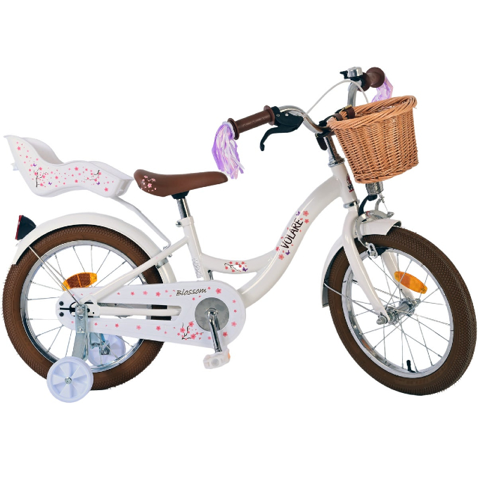 Barncykel Volare Blossom 16 Tum, Vit