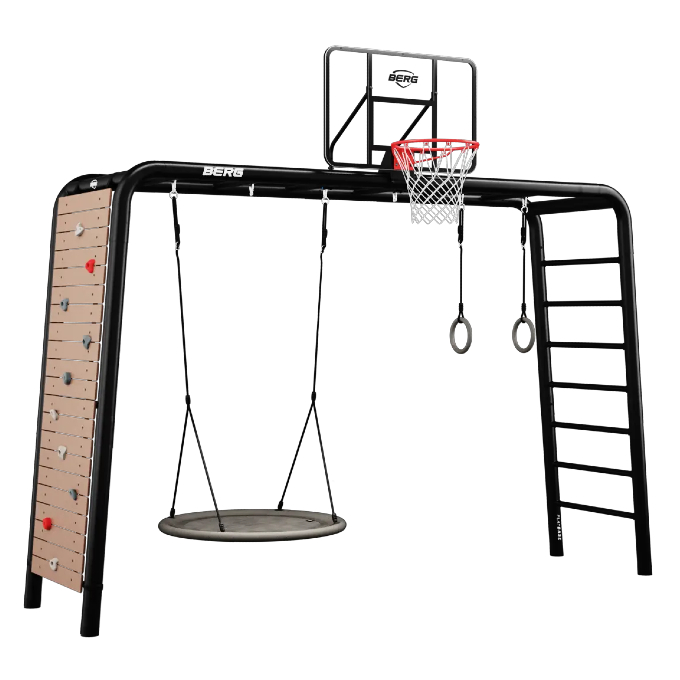 Klätterställning BERG med basketkorg